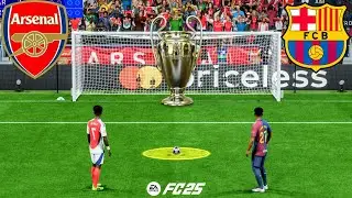 FC BARCELONA VS ARSENAL | UCL FINAL | YAMAL VS SAKA | FC 25 PENALTY SHOOTOUT - PS5 GAMEPLAY