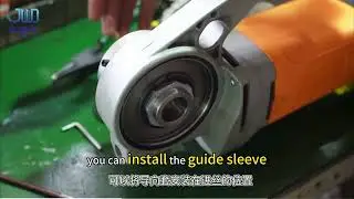 Hand-held portable thread threading machine