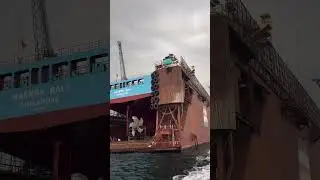 Beşiktas Shipyard Floating Dock (285x46m) #shorts