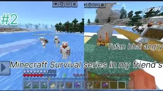 Minecraft Survival series ep2 in my friends#minecraft #minecraftfriends 