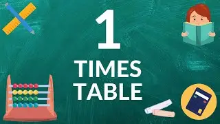 1 Times Table for Kids | Math Activity for Children | Learn to Multiply Song | Table of 1 | Rhymes V