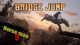 Horseman 9 Broken Bridge Jump plus Beaver Dam Jump with Shire horse : RDR2
