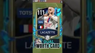 111 TOTS Lacazette Review in Fifa 22 #shorts#short
