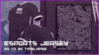 3D ESPORTS JERSEY | 2D to 3D Workflow VOL. 1 | MARVELOUS DESIGNER