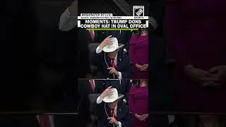 МОМЕНТ: Трамп надел ковбойскую шляпу в Овальном кабинете, отдавая дань уважения героям &laquo;Чуда на л...