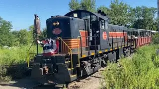Catskill Mountain Railroad&rsquo;s Flyer Entering Hurley Mountain Road Rock Cut! 8/27/2022