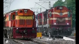 Fast Diesel + Electric Trains at Nancherla | Indian Railways