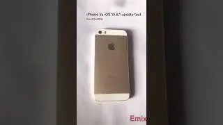 iPhone 5s iOS 15 update test
