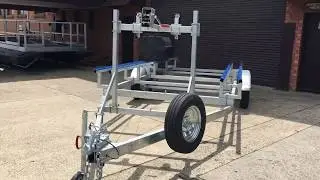 Pontoon Boat Trailer Custom Aluminium Dual Axle Alloy MDS Marine Dock Systems