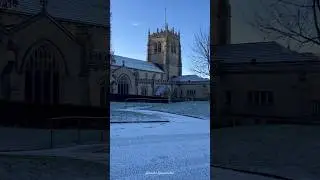 Snowy Day at Bradford Cathedral | Winter Scenes ❄️ #shorts #cathedral #snow #snowyday #uksnow