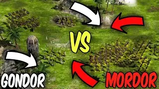 БЕЗУМНЫЙ матч BFME! PRO Мордор против PRO Men of the West (Мару против Зиры)