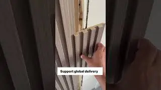slat wall panel invisible door installation #wallpanel  #installation #homedecor #woodworking