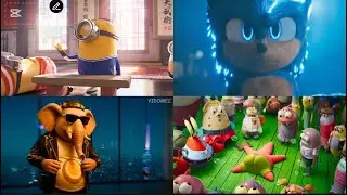 MINIONS🆚SONIC🆚BRAINROT🆚SPONGEBOB COFFIN DANCE BATTLE #brainrot #coffindance #tileshop #battle