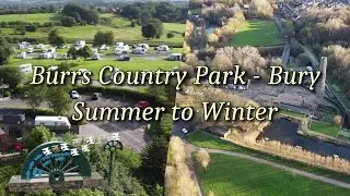 Burrs Country Park, Bury, Summer Winter 2020, Drone View
