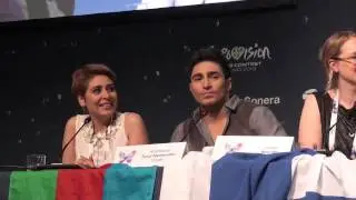 Farid Mammadov's Salto at Press Conference after Semi Final