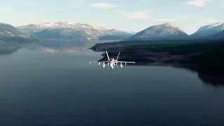 Touring the South Atlantic Map: Ushuaia Airport through the Fjords in the FA-18. #DCS #SouthAtlantic