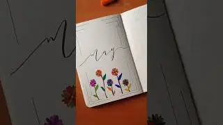 Bullet journal set up ideas | May bujo coverpage #shorts