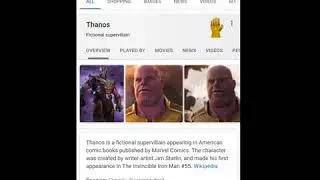 Google does this when you type Thanos is Google Search | Amazing Animation