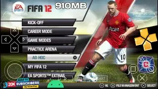 Игра FIFA 12 PSP для эмулятора PPSSPP на мобильных устройствах Android | Месси против Роналду | Г...