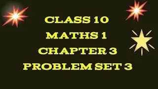 Problem set 3// वर्ग 10 गणित //  Class X // Maths 1 // 3. Arithmetic progression //part 2