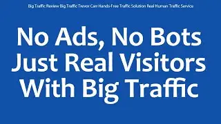 Big Traffic Review Big Traffic Trevor Carr Hands-Free Traffic Solution Real Human Traffic Service
