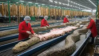 Inside the Snake-Leather Factory: From Snake Skin to Luxury Jacket (Full Process)