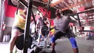Chained Squats and Speed Bench