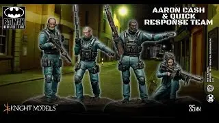 Unboxing y review Aaron Cash & Quick Response Team - Batman Miniature Game