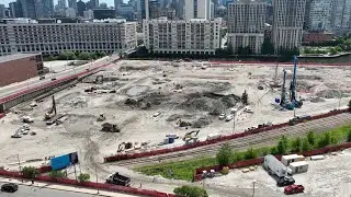 Bally&rsquo;s Casino Chicago Construction Site - Site Cleared -  Site Preparation & Earthwork Under Way