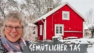 Ein verschneiter Tag in meinem schwedischen Ferienhaus | Freude in einfachen Momenten