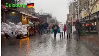 Xmas street walk at K&ouml;nigstra&szlig;e Duisburg Germany 🇩🇪
