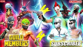 🔴 LIVE 4V4 CUSTOM CHALLENGE 😎. fflivecustom #freefire #fflive