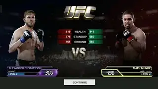 fight - 21 || Alexander Gustafson Vs mark munoz || ufc mobile #ufc #ufcmobile