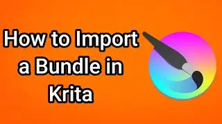 How to Import a Bundle in Krita