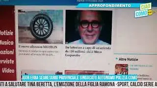 A CiaoComo di mattina il segretario Sap di Como Igor Erba: anno intenso e Commissariato a Cantù
