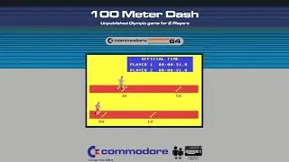 Commodore 64 - 100 Meter Dash 'Gameplay'