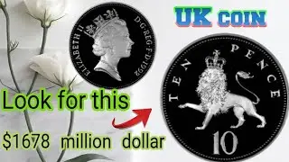 1992 UK 10 Pence Coin Worth $1,678? 😱 Rare Coin Review | Valuable UK Coins