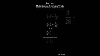 Fraction Multiplication and Division Tricks: Keep, Change, Flip (KCF) #Algybra