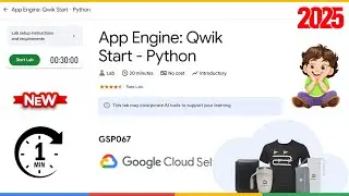 App Engine Qwik Start - Python | GSP067