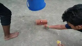 Damage Test with Firecrackers - Plastic Bucket vs Fireworks Bomb - Blast Challenge