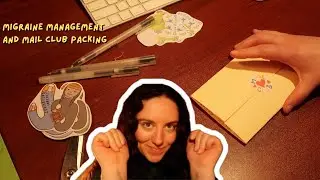 a realistic (migraine) weekend running my art business | mail club process vlog