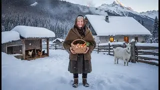 The difficult but happy life of a widow on a farm in winter, far from civilization