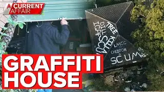Residents at odds over neighbour's graffiti house | A Current Affair