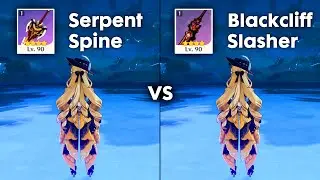 Serpent Spine vs Blackcliff Slasher: Best Weapon for NAVIA?? - [GENSHIN IMPACT]