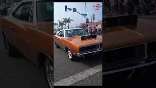 Классический Charger блистает на пляже Писму-Бич. Момент настоящего маслкара! #musclecar #carcult...