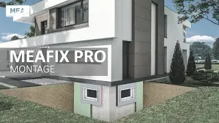 Live-Montage MEAFIX PRO: GFK-Lichtschacht mit Montagedämmplatte druckwasserdicht montiert