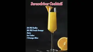 How To Make Screwdriver Cocktail #gin #cocktail #whisky #rum #viralvideo