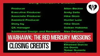 Warhawk: The Red Mercury Missions - Closing Credits
