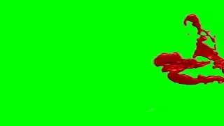 Blood Bleeding slow motion Green Screen Effect