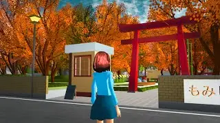 Exploring Japanese Garden in Sakura school simulator | Momiji Park Prop ID // ChiChi Sakura